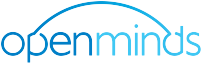 Open Minds logo (blue text saying &quot;open minds&quot; with an arch connecting &quot;p&quot; and &quot;d&quot;)