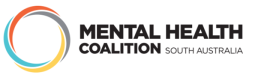 Circular logo with words Mental Health Coalition South Australia