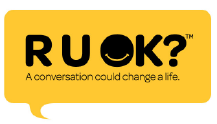 R U OK? A conversation could change a life logo