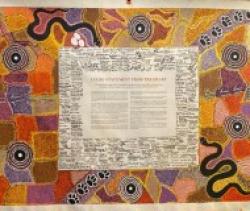 The Uluru Statement from the Heart on display at FECCA 2022 conference