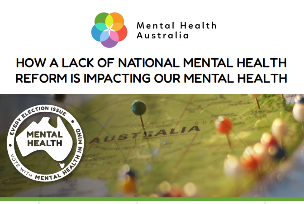 Cover of issues paper - How a lack of national mental health reform is impacting our mental health