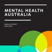 Annual Report 2023 Cover Image with Mental Health Australia logo 